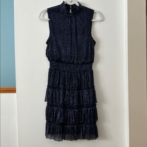 Elegant Navy Sleeveless Top